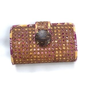 GUC Vera Bradley Wicker Clutch